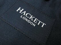 【ハケットロンドン HACKET LONDON】 メタルボタン シングル2ボタン コットンジャケット (メンズ) size54R ネイビー系 織柄 ■28MJ8576■_画像9