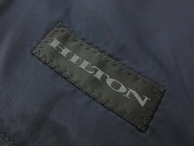 【ヒルトン HILTON】 ウール100％ シングル2ボタン ジャケット (メンズ) sizeYA5 やや濃いめのネイビー 織柄 ■28MJ8650■_画像9