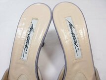 【ブライアンアトウッド BRIAN ATWOOD】 ビジュー装飾 オープントゥ サンダル ミュール 靴 (レディース) size35.5 パープル系 ■18LZ4346■_画像4