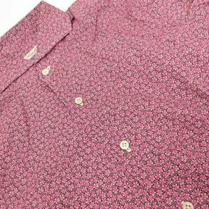超美品 【チリエッロ Ciriello】 小花柄 ホリゾンタルカラー 長袖シャツ (メンズ) ピンク系 イタリア製 ■29MK2555■の画像7
