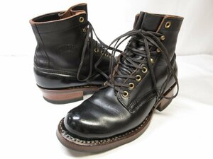 【ホワイツブーツ WHITE’S BOOTS】 417538 レースアップブーツ ワークブーツ 紳士靴 (メンズ) size7D 黒 ブラック ■18MZA4518■