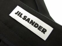 超美品【JIL SANDER ジルサンダー】 タックワイド裾フリル クロップドパンツ JSPU314200WU47030021(レディース)size32 ブラック■5LP2347■_画像3