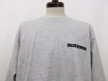 未使用 【バレンシアガ BALENCIAGA】 UNIFIT ロゴデザイン オーバーサイズ 半袖Tシャツ (メンズ) size3 グレー JP57 2021 870 ■29MT4996■_画像5