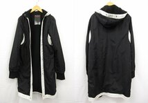 訳あり品【プラダスポーツ PRADA SPORT】SGV768 ライナー付 2WAY ナイロンコート (メンズ) size44 オフホワイト イタリア製 ■17MW2971■_画像5