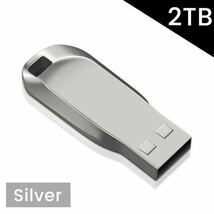 USBメモリ 2TB USB 3.0 大容量 メモリースティック 2000GB 防水 高速 フラッシュドライブ シルバー 2_画像3