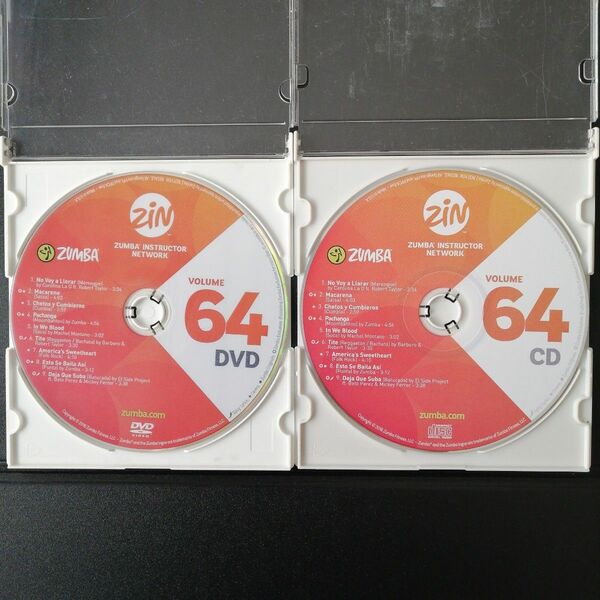 ●ZUMBA ZIN64 DVD ＆ CD ズンバ
