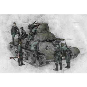 値下対策 フィギュア 兵士8人 セット 外国兵 ミリタリー ジオラマ 1/35 レジン 樹脂 模型 未組立 未塗装 スターリングヤード G084