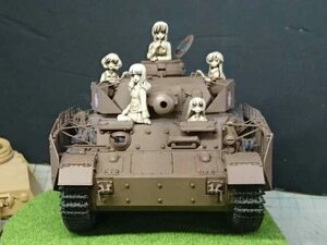 ★ 1/35 かわいい 戦車 搭乗員 女の子 5人セット 樹脂 模型 ★ 未塗装 未組み立て ビッグウォッシュ ジオラマ 模型 フィギュア G080