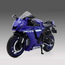 価格調整 3色 バイク ミニカー 合金 おもちゃ 1/12スケール ヤマハ YZF-R1M ミニチュア オートバイ ヤマハ レーシングバイク YAMAHA G60_画像7