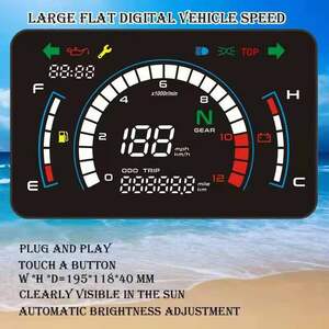  price modified . all-purpose dash board meter bike digital LED universal custom display after market meter speed meter 2023 ex5 G445