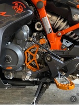 オレンジ KTM アドベンチャー カスタム チェーンガード 2019-2023 duke 790 890 2020-2023用 センサーカバー スプロケットプロテクタ F466_画像6