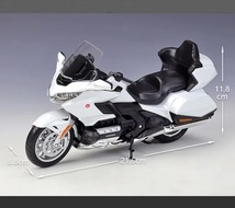 ★ 価格調整 バイク ミニカー 合金 1/12スケール Honda Gold Wing オートバイ 可動 ホンダ ゴールドウィング ダイキャス 赤 黒 G115_画像3