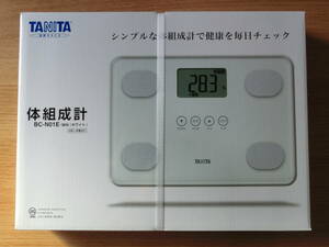 TANITA body composition meter BC-N01E-WH white new goods unused unopened 