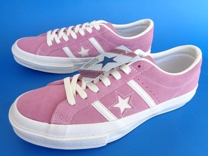 13350# new goods dead tag attaching CONVERSE JACKSTAR STAR&BARS Converse Jack Star Star and birz 26.5 8 suede pink 