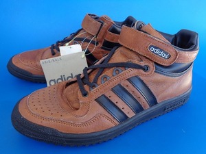 13386■新品 デッド モロッコ製 adidas アディダス ビンテージ スニーカー 茶 27.5 9 414100 45 1 フォーラム コンコルド ディケード