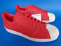 13410■新品 同様 美品 18年製 adidas superstar 80s アディダス スーパースター 赤 レッド 26.5 ビンテージ CG6263_画像2