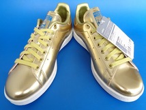 13420■新品 デッド adidas stansmith GOLD METALLIC アディダス スタンスミス ゴールド メタリック 顔つき 金 23.5 FW5364_画像4