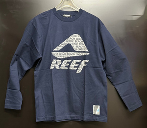 【50％OFF・新品！！】　REEF 　ロングスリーブ　Tシャツ　REEF　IN　REEF　ネイビー　Lサイズ　　2