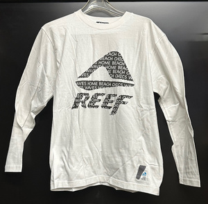 【50％OFF・新品！！】　REEF 　ロングスリーブ　Tシャツ　REEF　IN　REEF　ホワイト　Mサイズ　　4