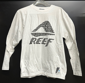 【50％OFF・新品！！】　REEF 　ロングスリーブ　Tシャツ　REEF　IN　REEF　ホワイト　Lサイズ　　8