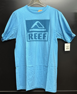 【50％OFF~・新品！！】　REEF 　Tシャツ　SQUARE　BLOCK　スカイブルー　Lサイズ　　1