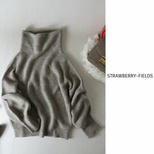 超美品☆ストロベリーフィールズ STRAWBERRY-FIELDS☆ウールタートルニット 日本製☆M-S 0168