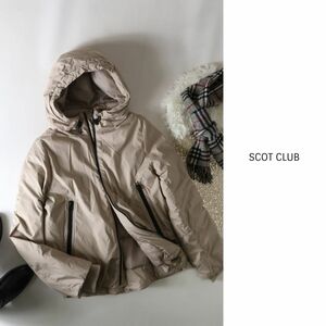 2.2万☆スコットクラブ SCOT CLUB☆フード付き 中綿ブルゾン 38サイズ☆E-M 0275