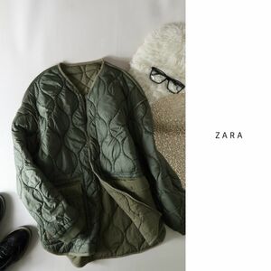 ザラ ZARA☆リバーシブル キルティングコート Mサイズ☆A-O 0076