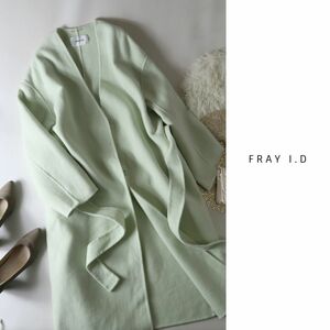 2.7万☆フレイアイディー FRAY I. D☆ノーカラー リバーコート 1サイズ☆E-M 0273