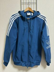 ［adidas ］アディダス　スポーツウェア　パーカー ブルー系　M Y2273