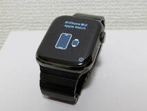 Apple Watch シリーズ 7 GPS+Cellularモデル 45mm グラファイトステンレスケース MKL33J/A リンクブレスレット　AppleCare＋_画像2