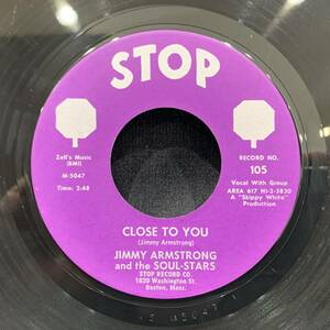 【EP】Jimmy Armstrong And The Soul-Stars - Close To You / Hangin' Out With Earlybird 1966年USオリジナル Stop 105