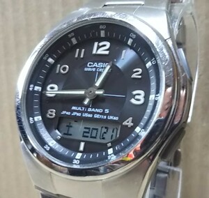 CASIO カシオ WVA-M480 電波 ソーラー アナデジ 腕時計 メンズ ブラック