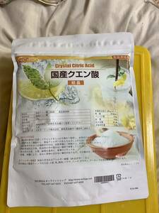 クエン酸　1kg 1袋　国産　結晶　クエン酸と重曹と水で炭酸水作れる(健康効果含め動画多数) 2026/01 在庫2袋　送料負担別で重曹も別出品