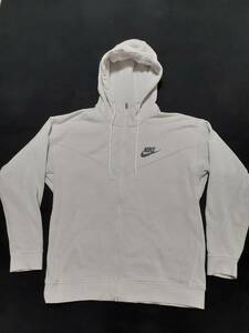 NIKE ナイキ ESSENTIAL ZERO HOODY プルパーカー スウェット size L グレー 状態良い CW0305-910　風車タグ