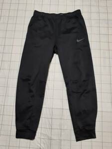 NIKE Nike Therma-FIT men's tapered jersey long pants size XL black beautiful goods 932256 reverse side nappy 