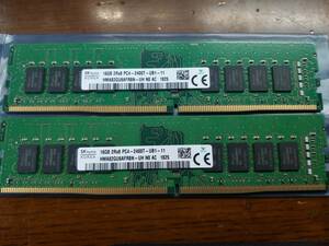 SK Hynix DDR4 2400 PC4 19200 16GB ×2 計 32GB デスクトップ用メモリー 動作確認済 HMA82GU6AFR8N-UH ④