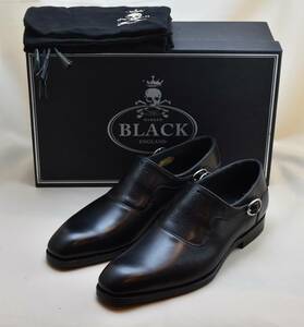 BARKER BLACK バーカーブラック EUSTON MONK　M5530　黒カーフ　USA8/UK7　25.5-26cm相当　未使用品　イギリス製