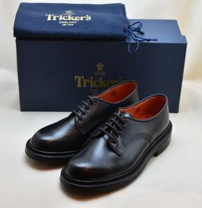 SALE!! トリッカーズ Tricker's レディース　プレーンダービー LINDA　Black Box Calf L5655 UK5 24-24.5cm相当 未使用品　イギリス製