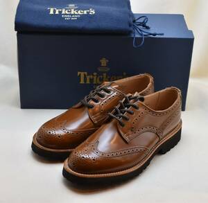 SALE!! トリッカーズ Tricker's レディース　軽量フルブローグシューズ Chestnut L5679/46 UK5 24-24.5cm相当 未使用品 イギリス製