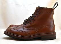 SALE!! トリッカーズ Tricker's　カントリーブーツ　フルブローグダービー MARRON ANTIQUE　M2508 UK8.5 27-27.5cm 未使用品　イギリス製_画像3