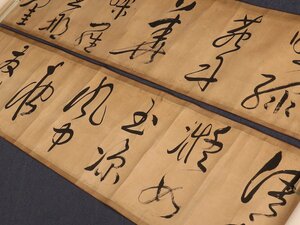 【模写】【伝来】sh3622〈池大雅〉書巻物 二巻 文人画の祖 江戸時代中期 京都の人