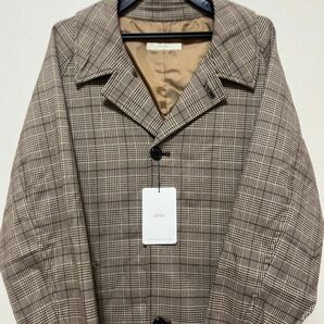 原価３万4千 KAFIKA ステンカラーコート　タグ付き コート ロングコート 柄 ステンカラーコート