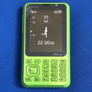 au Sportio W63T メイ-グリーン モックアップ スポーティオ コンパクト携帯の画像1