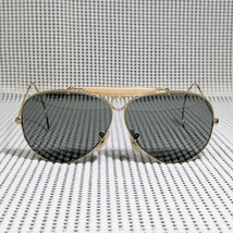 1円 B&L Ray-Ban USA ビンテージレイバンサングラス B&L社ボシュロム社レイバン シューター ティアドロップ アビエーター 縄手 金 グリーン_画像1