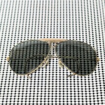 1円 B&L Ray-Ban USA ビンテージレイバンサングラス B&L社ボシュロム社レイバン シューター ティアドロップ アビエーター 縄手 金 グリーン_画像5