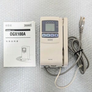OBC OGX100Ao- Bick time card recorder .. information terminal OGX100A key less instructions attaching electrification only verification operation not yet verification present condition goods 