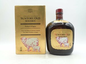 SUNTORY WHISKY OLD サントリー オールド 干支ラベル 未歳 ひつじ ウイスキー 750ml 43% 箱入 未開栓 古酒 X248436