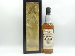 PRIVATE CELLAR MACALLAN 1985-2004 プライベート セラー マッカラン シングルモルト スコッチ ウイスキー 700ml 43% 箱入 未開封 X253877