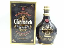 GLENFIDDICH 18年 グレンフィディック 黒 ブラック 陶器ボトル シングル モルト スコッチ ウイスキー 700ml 43％ 箱入 未開封 古酒 C108394_画像1